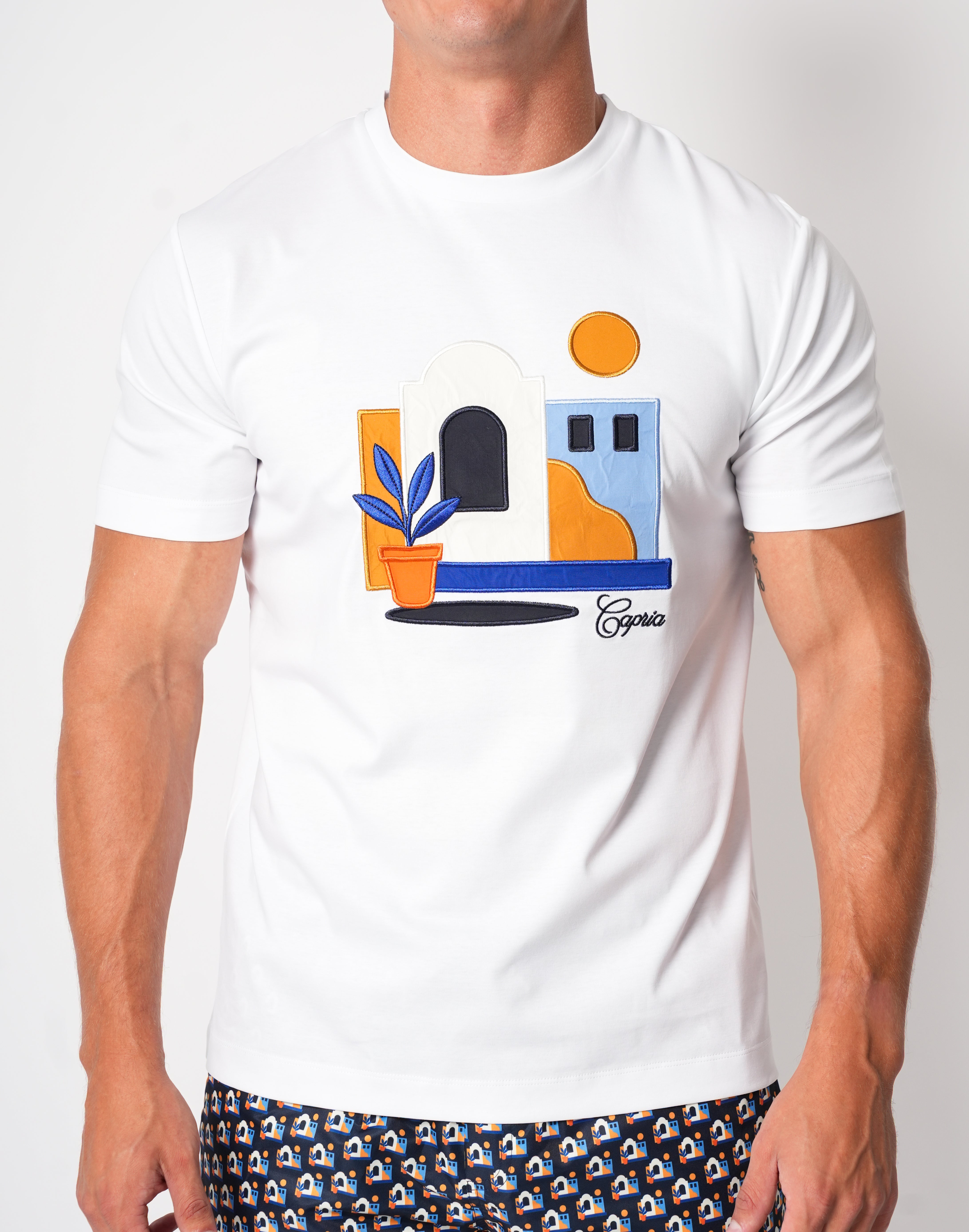 Capria Casa Luxury T Shirt - White